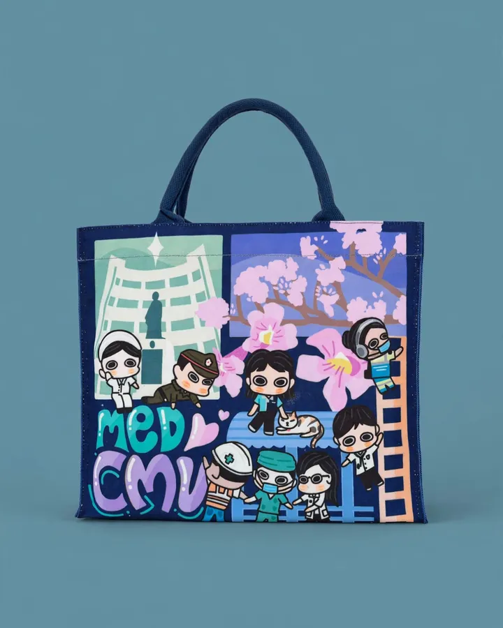 ภาพการ์ตูนพื้นกรมท่า — Heritage Tote