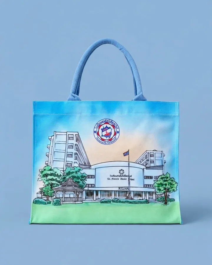 ภาพวาดอาคารโรงเรียน — Heritage Tote